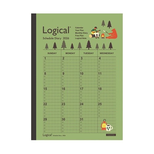 ロジカルダイアリー2026月間ノートタイ