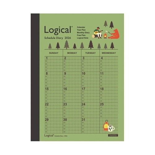 ロジカルダイアリー2026月間ノートタイ