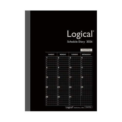 ロジカルダイアリー2026月間ノートタイ