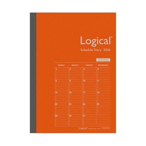 ロジカルダイアリー2026月間ノートタイ