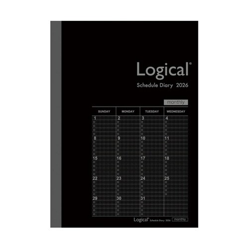 ロジカルダイアリー2026月間ノートタイ