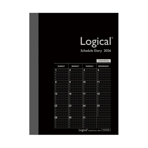 ロジカルダイアリー2026月間ノートタイ