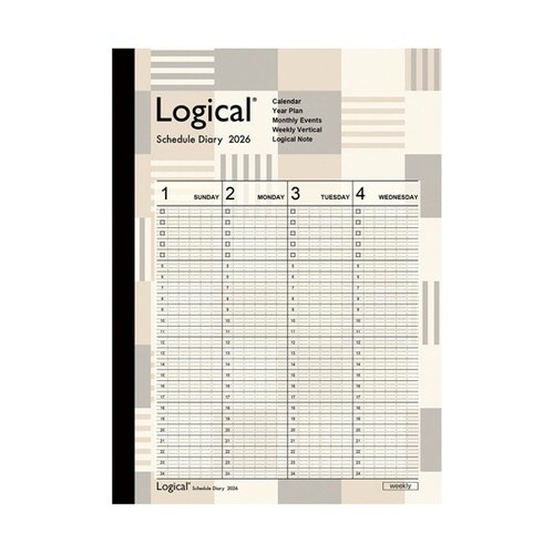 ロジカルダイアリー2026週間バーチカル