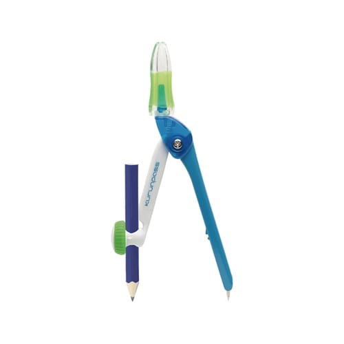 スーパーコンパス くるんパス 鉛筆用 青