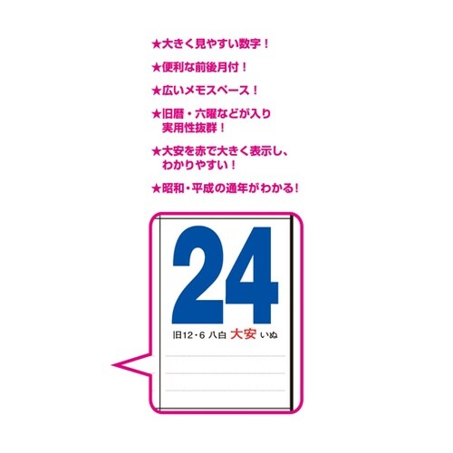 21ジャンボサイズカレンダー NK190