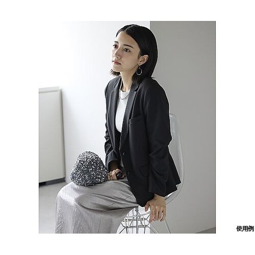 ジャケット 9G メランジツイル ブラッ