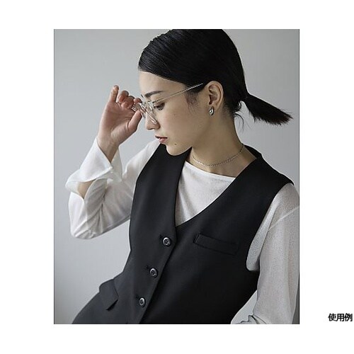 ベスト 11G メランジツイル ブラック