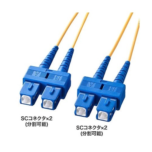 メガネ型光ファイバケーブル(シングル8.