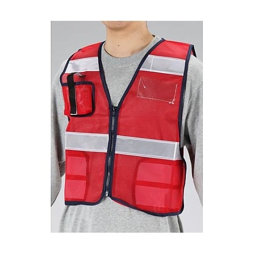 EA983R−86 防犯ベスト(赤)