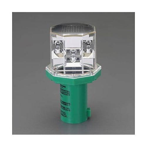 赤色/青色 LED現場点滅灯(ソーラー充