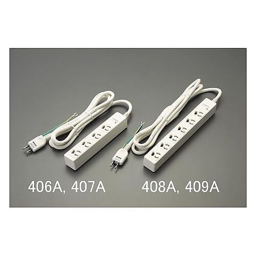 AC125V/15Ax5m/4口 タップ