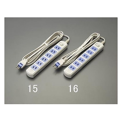 AC125V/15Ax 3m タップ(6