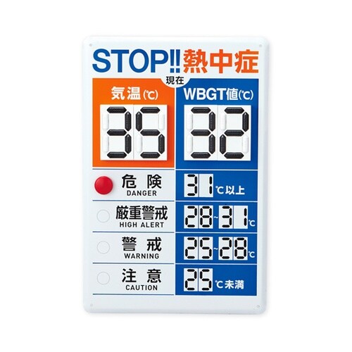 デジタル数字式熱中症予防表示板 3759