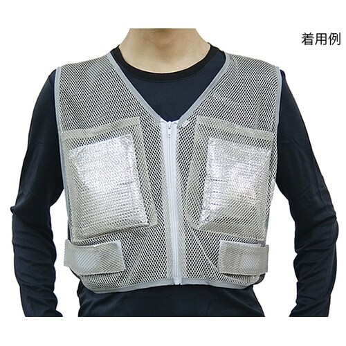 メッシュベスト保冷剤付き 375593