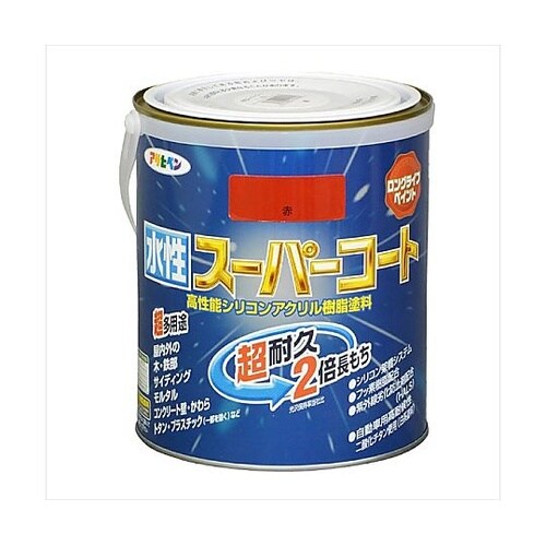 水性スーパーコート1.6L赤