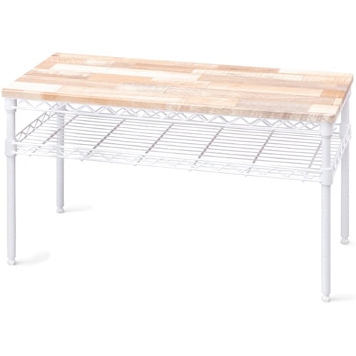 カラーメタルラック テーブル ホワイト