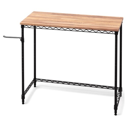 カラーメタルラック デスク ブラック C