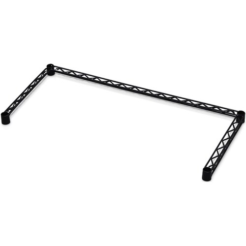 カラーメタルラック コの字バー ブラック