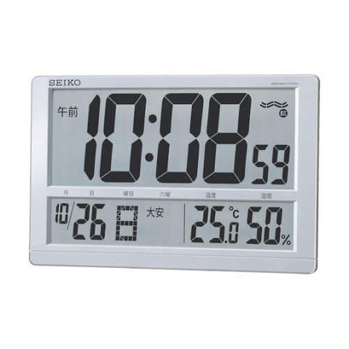 SQ433S 大型液晶電波掛置兼用時計