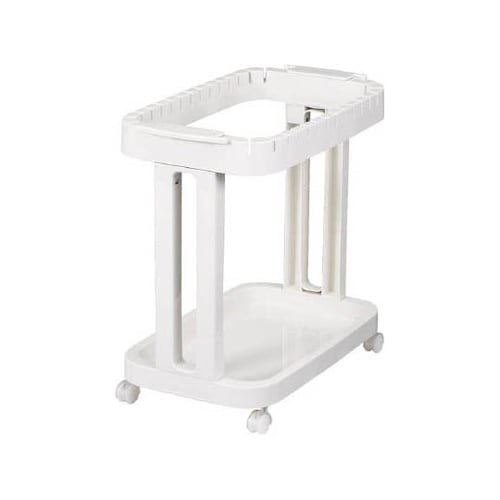 00470レジ袋ホルダー(キャスタ付)白