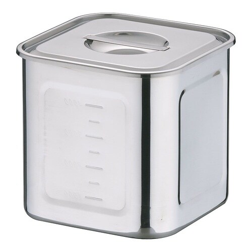 深型角キッチンポット 目盛付 18cm