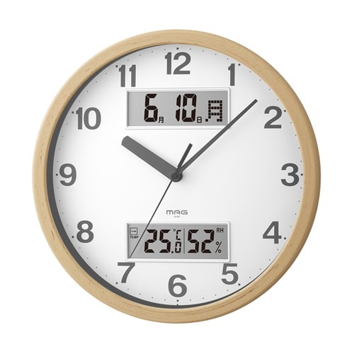 MAGアナデジ掛時計 ダブルポイント ナ