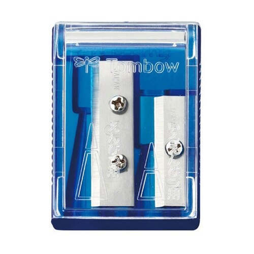 ミニ削り器Wシャープナー透明ブルーパック