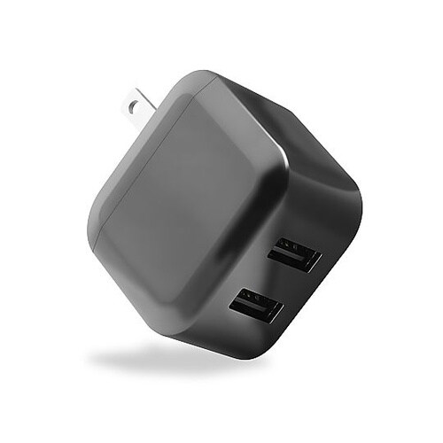 USB充電器2ポート2.4A ブラック