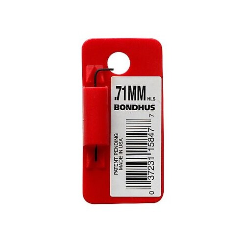 六角L形レンチ ショートタイプ 0.71