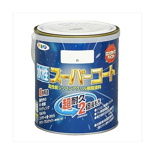 水性スーパーコート1.6L白