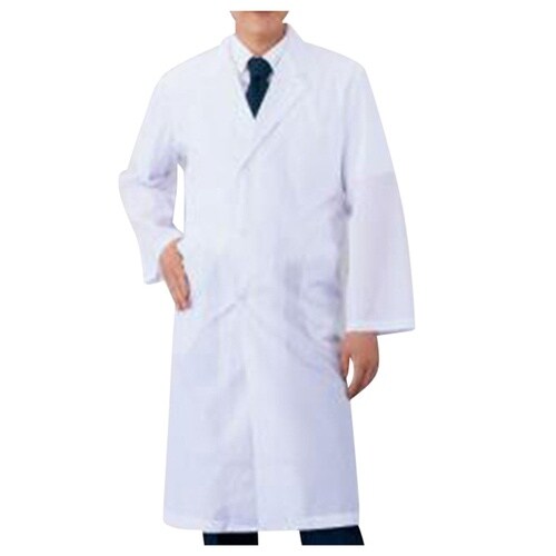 【ネームタグ貼付け導電ハンガー付】実習白