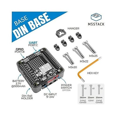 M5Stack用DINベース(500mA