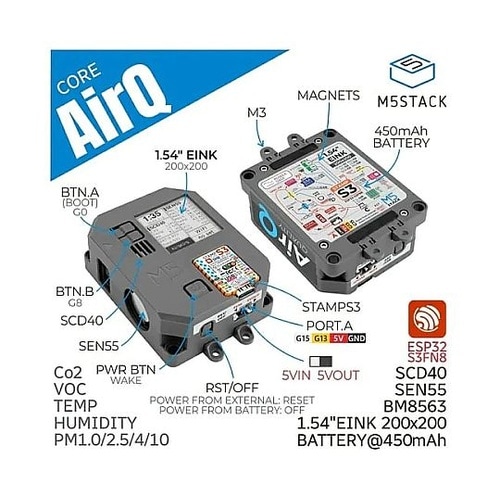 M5Stack AirQ 空気質測定キッ