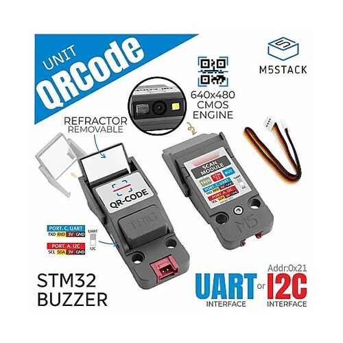 M5Stack用QRコードスキャナーユニ