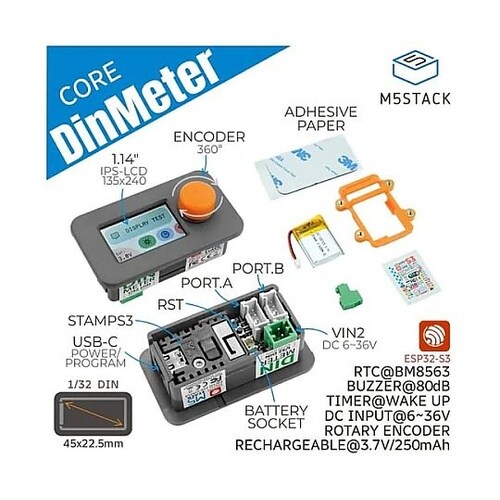 M5 Din Meter(M5Stamp