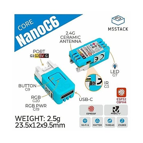 M5Stack NanoC6 M5STA