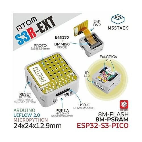 ATOMS3R Ext プロトキット(8