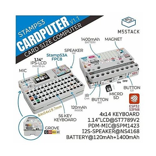 M5Stack カードピュータ v1.1