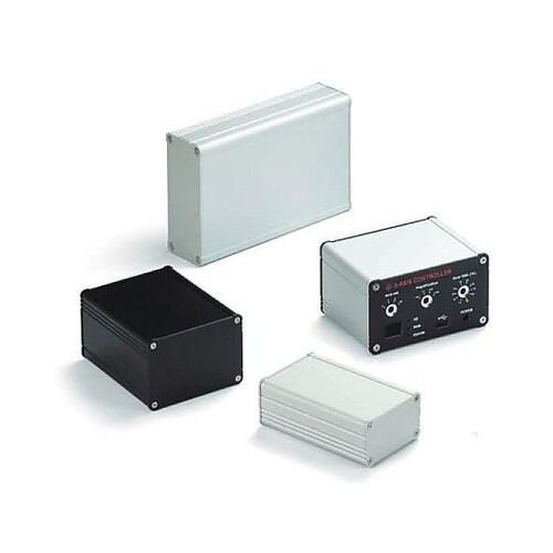 アルミ押出材ケース(シルバー/ブラック)