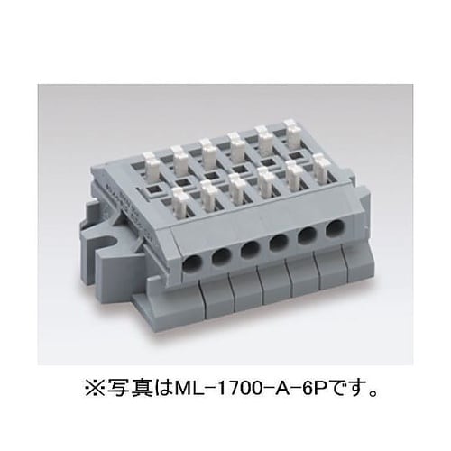 中継用スクリューレス端子台 5mmピッチ