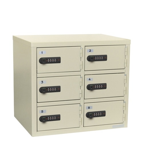 貴重品ロッカーダイヤル6人用 LK−306N