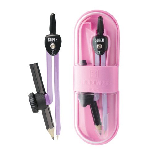 スーパーコンパス いろは 鉛筆用 バイオレット×5