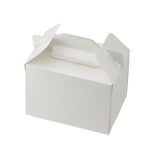 スリムエコキャリーケーキ箱白 10.5×15×4