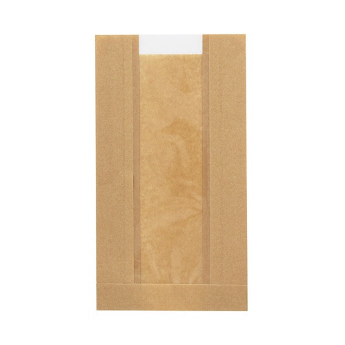 NF窓付耐油ガゼットパック中 未晒100枚入×10