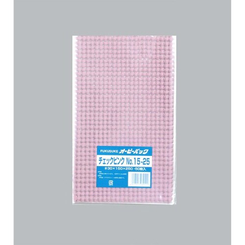 オーピーパック チェックピンク No.15−25