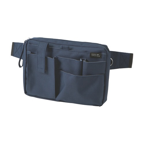 文具エプロンバッグ マチ付(ネイビー)×2