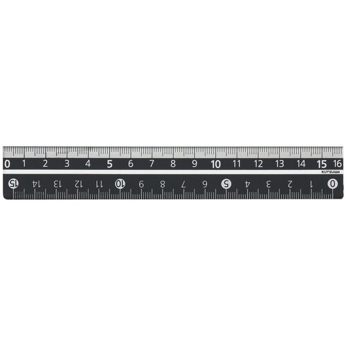 カラー定規 16cm(ブラック)×5