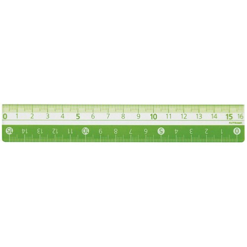 カラー定規 16cm(グリーン)×5