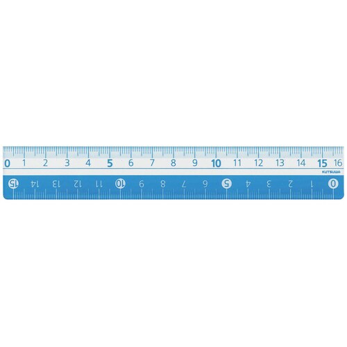 カラー定規 16cm(ライトブルー)×5