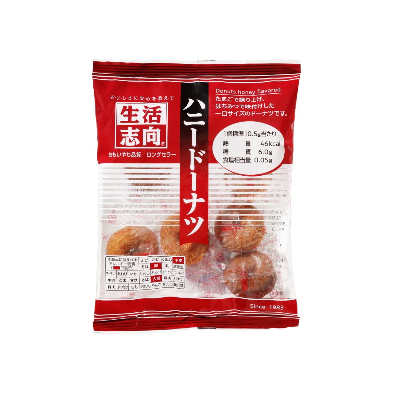 生活志向 ハニードーナツ66g 12個